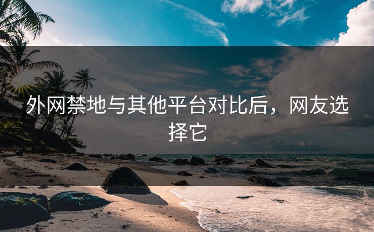 外网禁地与其他平台对比后，网友选择它