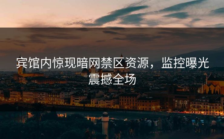 宾馆内惊现暗网禁区资源，监控曝光震撼全场